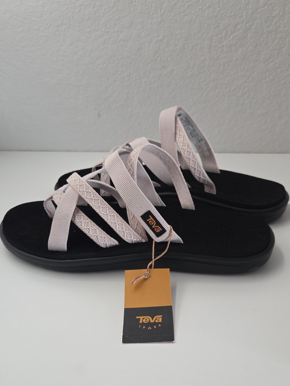 New Teva Voya Zillies Women's Cream Black Sandals Shoes Sz 9 Outdoor Gorpcore